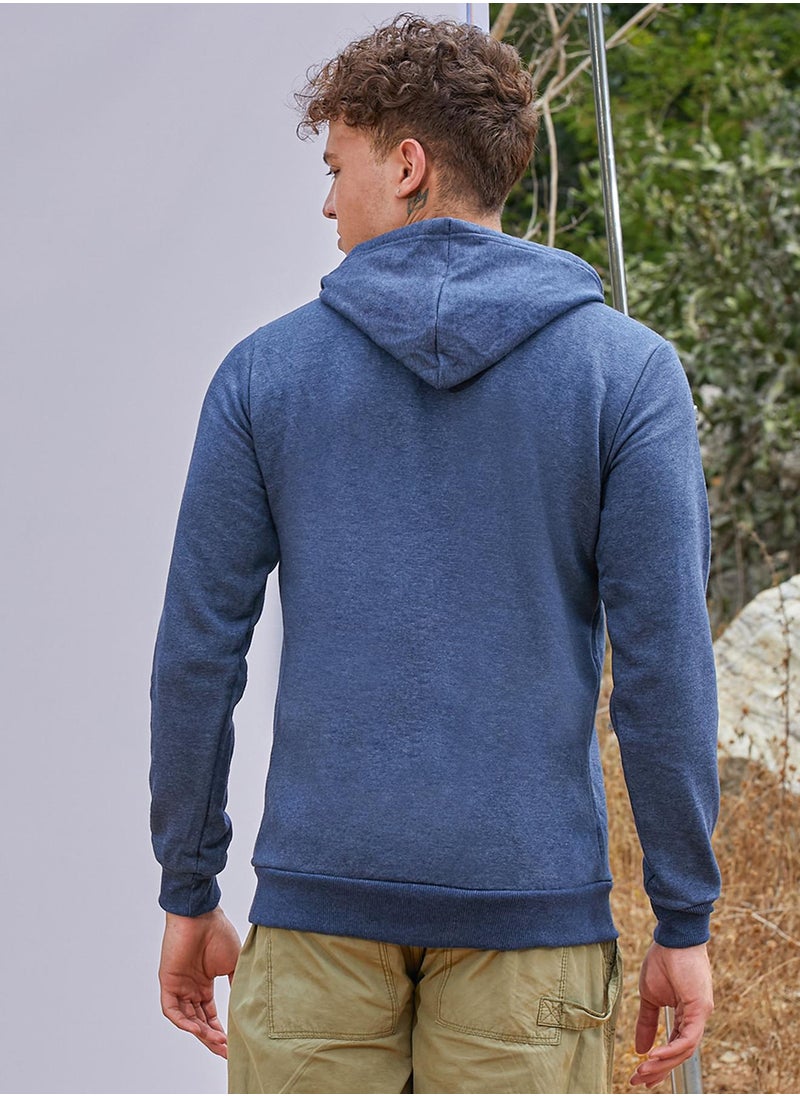 Men's Blue All I Need Hoodie With Kangaroo Pocket