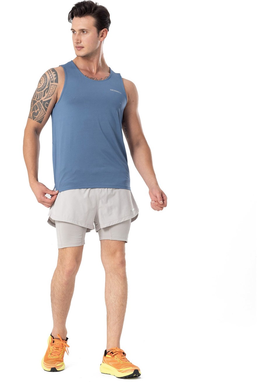 Tome M Men's Blue Clothing Tank Top M4TOMEM-34065