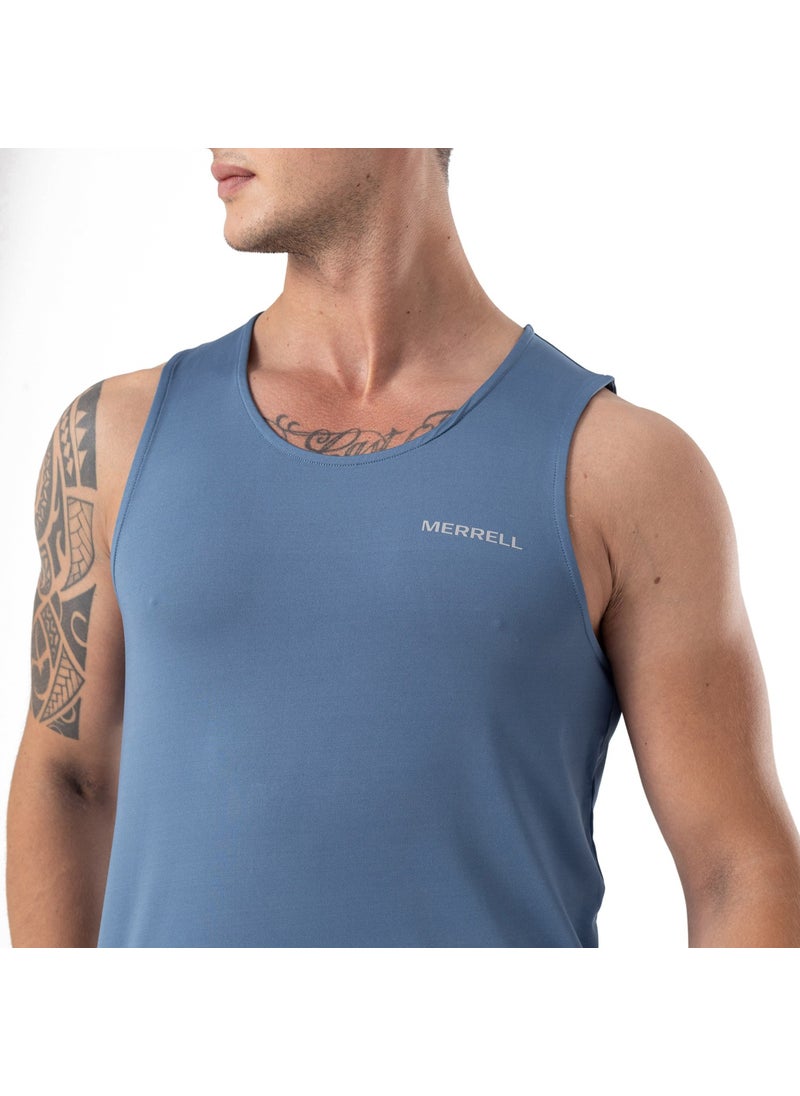 Tome M Men's Blue Clothing Tank Top M4TOMEM-34065