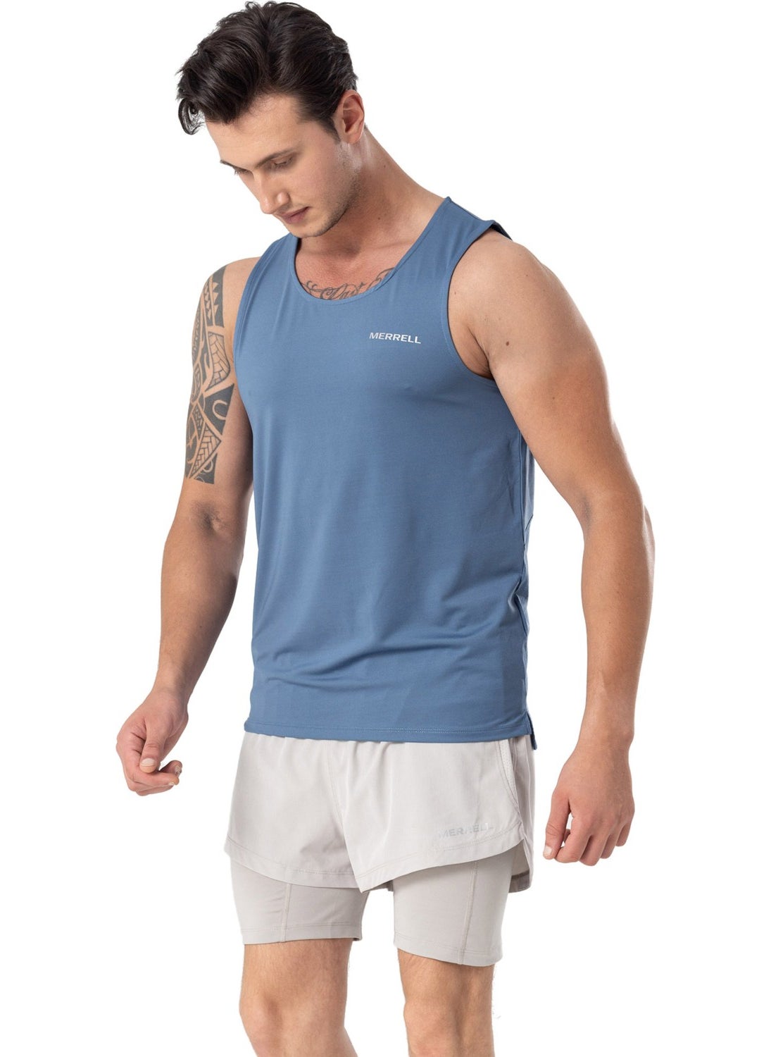 Tome M Men's Blue Clothing Tank Top M4TOMEM-34065