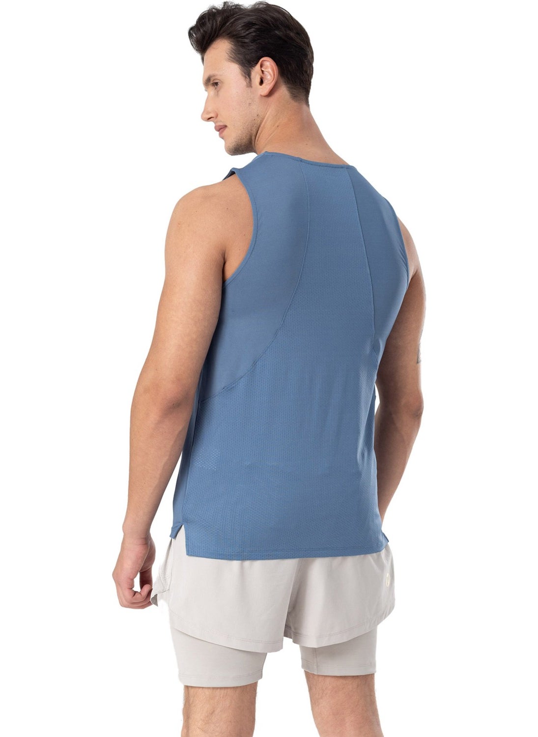 Tome M Men's Blue Clothing Tank Top M4TOMEM-34065