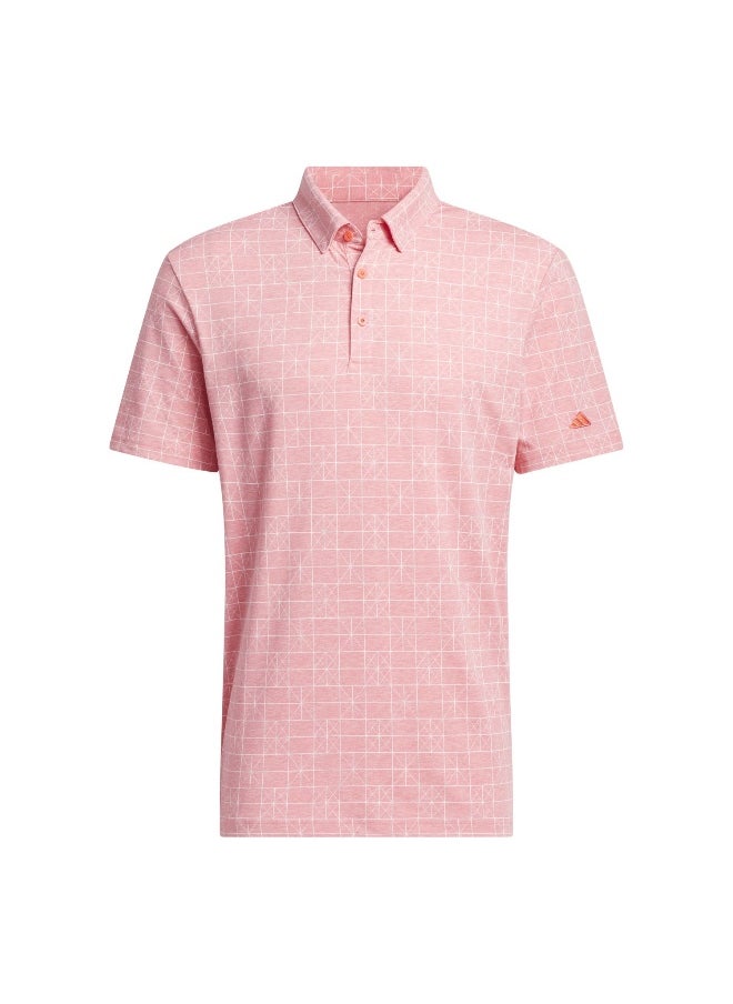 Adidas Go-To Nvty Polo Red Golf Polo Shirts For Men S