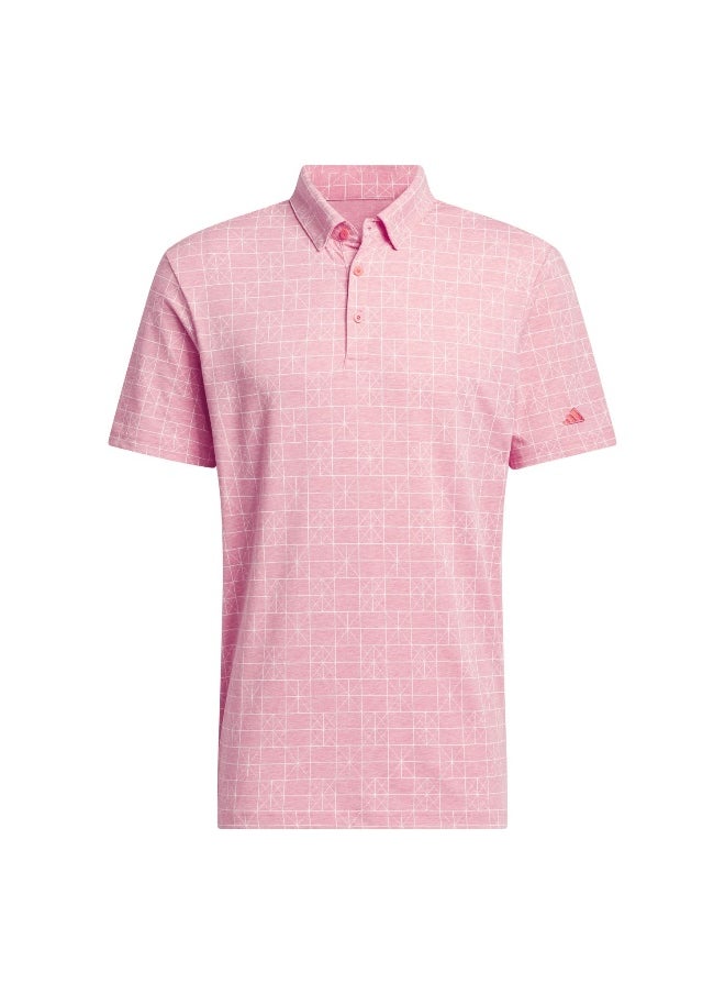 Adidas Go-To Nvty Polo Red Golf Polo Shirts For Men S