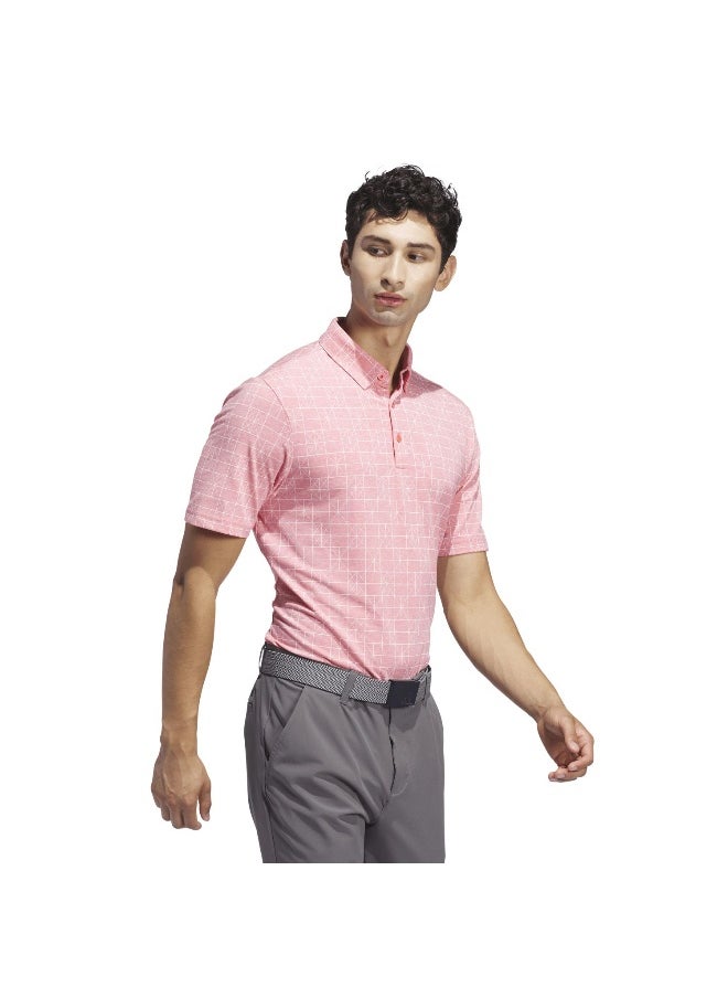Adidas Go-To Nvty Polo Red Golf Polo Shirts For Men S
