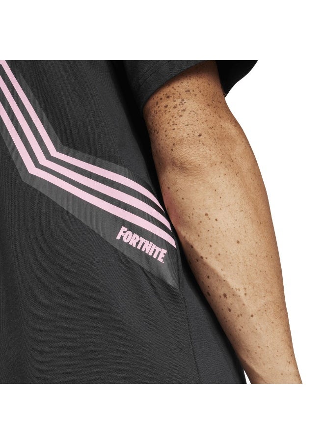 Adidas Fortnite Fi T Black Training T-Shirts For Men Xs