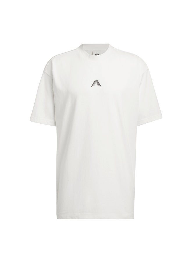 Adidas Anted Foun Tee White Basketball T-Shirts For Men Xs
