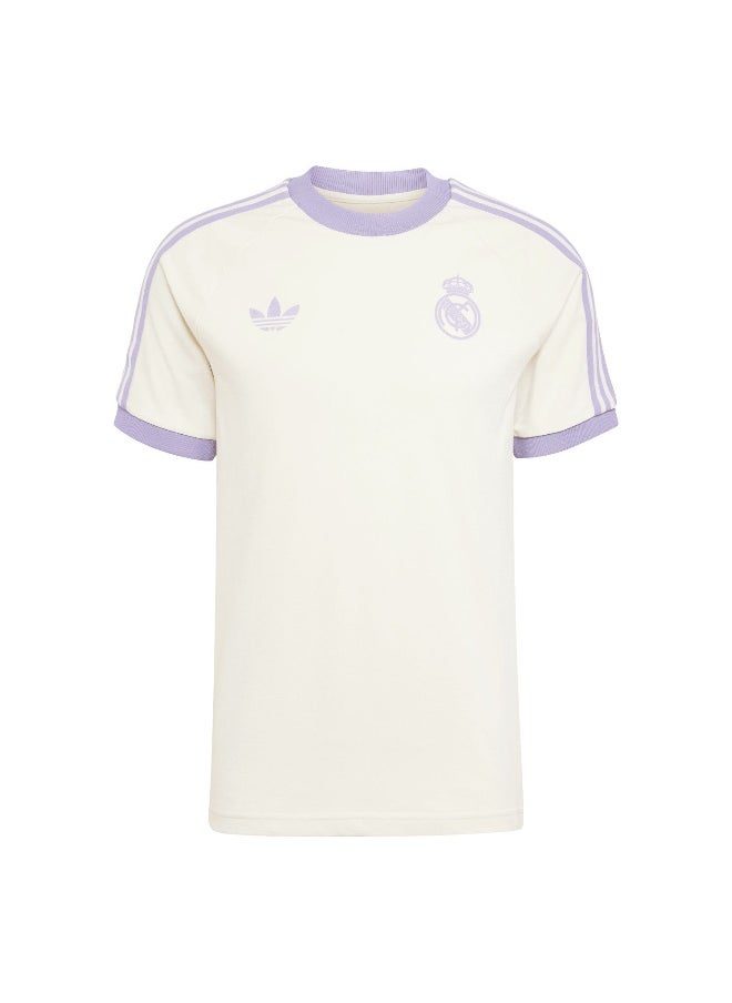 Adidas Real Og 3S Tee White Football T-Shirts For Men Xs