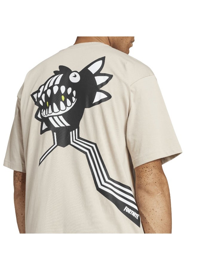 Adidas Fortnite Fi T Beige Training T-Shirts For Men Xs