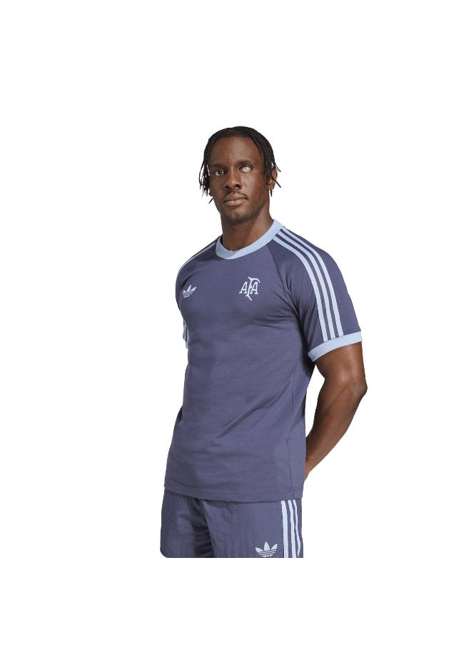 Adidas Afa Anniv Tee Blue Football T-Shirts For Men Xs