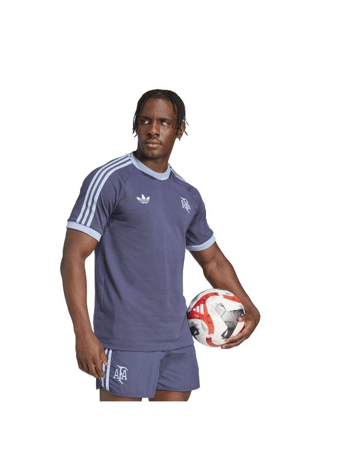 Adidas Afa Anniv Tee Blue Football T-Shirts For Men Xs