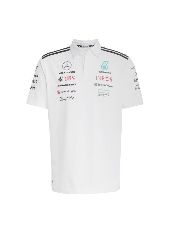 Adidas Mer Tm Polo Wm White Motorsport Polo Shirts For Men Xs