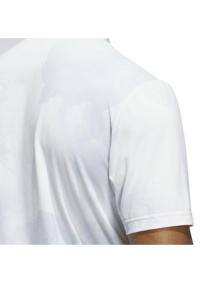 adidas ultimate365 tour printed cool feeling left chest men polo t-shirt