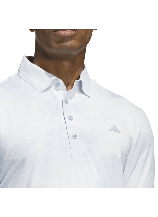adidas ultimate365 tour printed cool feeling left chest men polo t-shirt