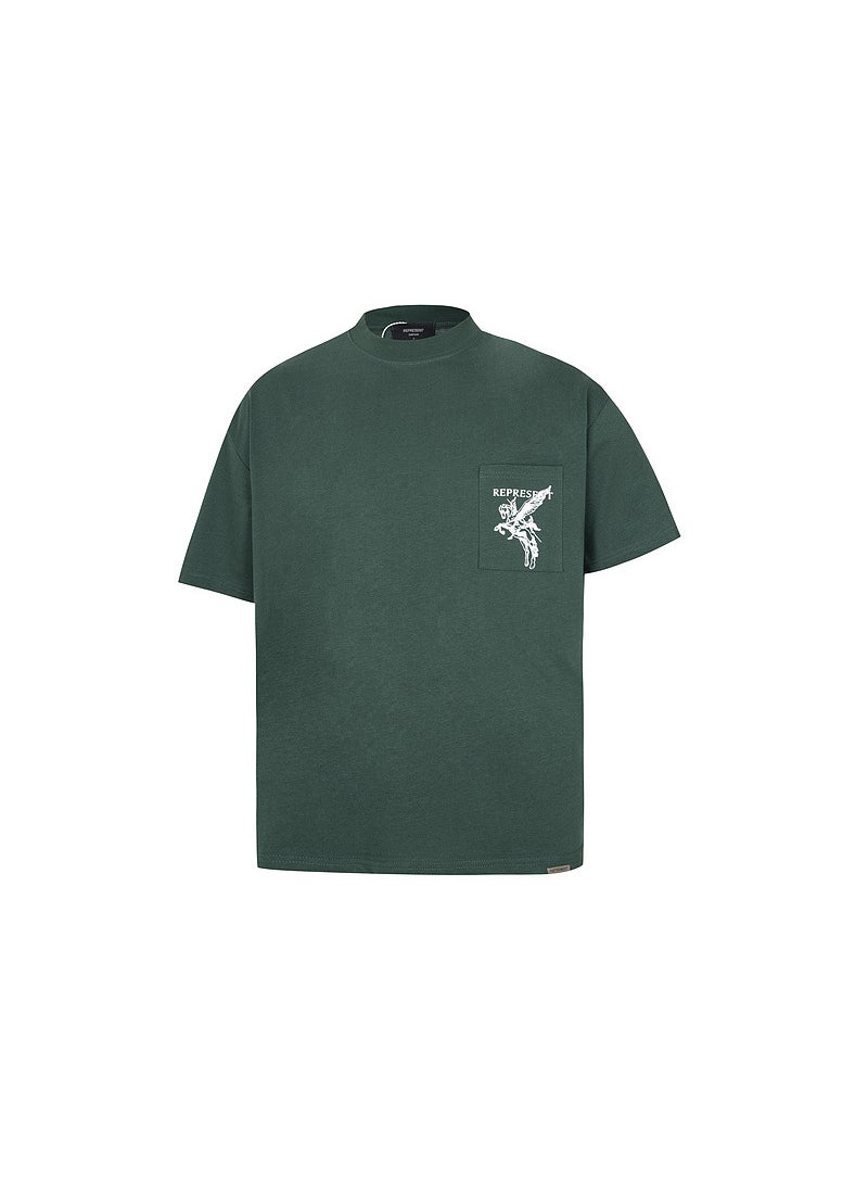 Retro Washed Pegasus Graphic Tee Unisex Wash Black