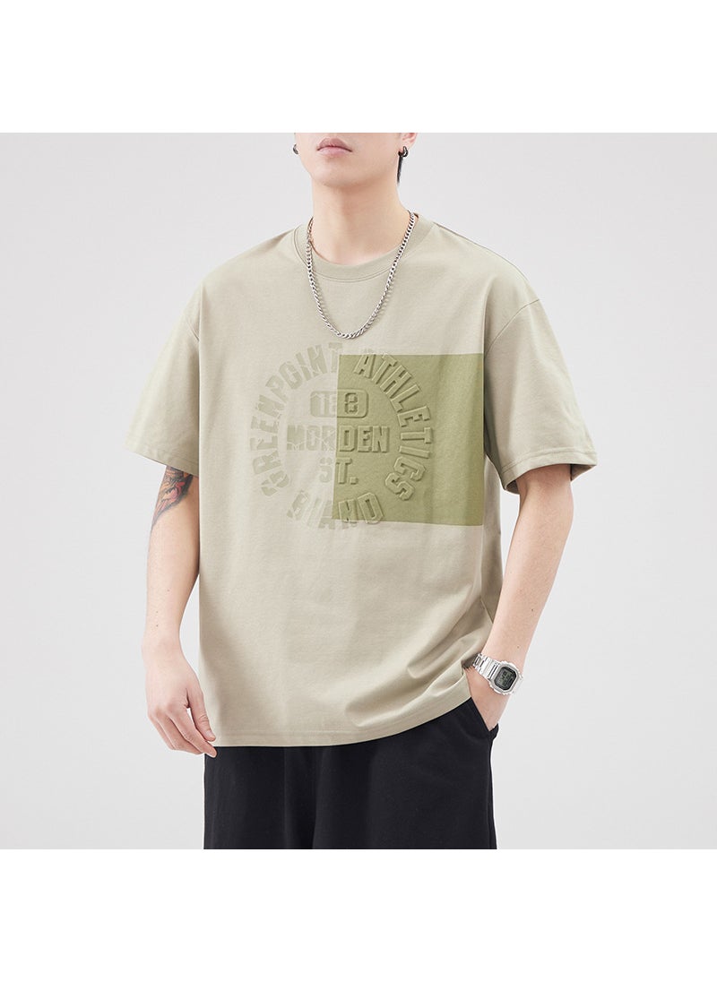 2024 Summer Ice-Cotton Printed Mens Tee Black