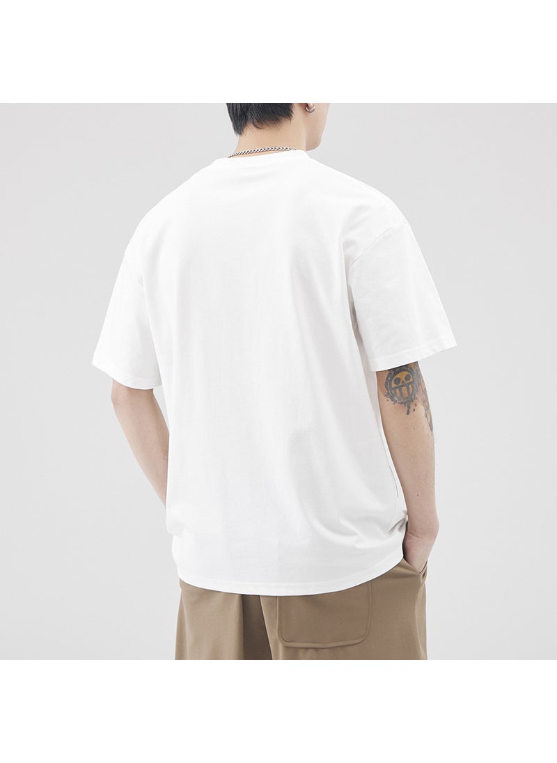 2024 Summer Ice-Cotton Printed Mens Tee Black