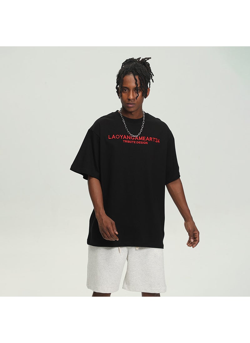 Heavyweight Cotton Tee Youth Casual Loose White