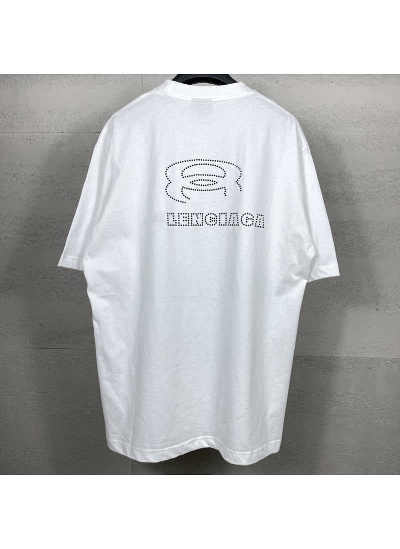 2024 Paris B Logo Crystal Tee Black