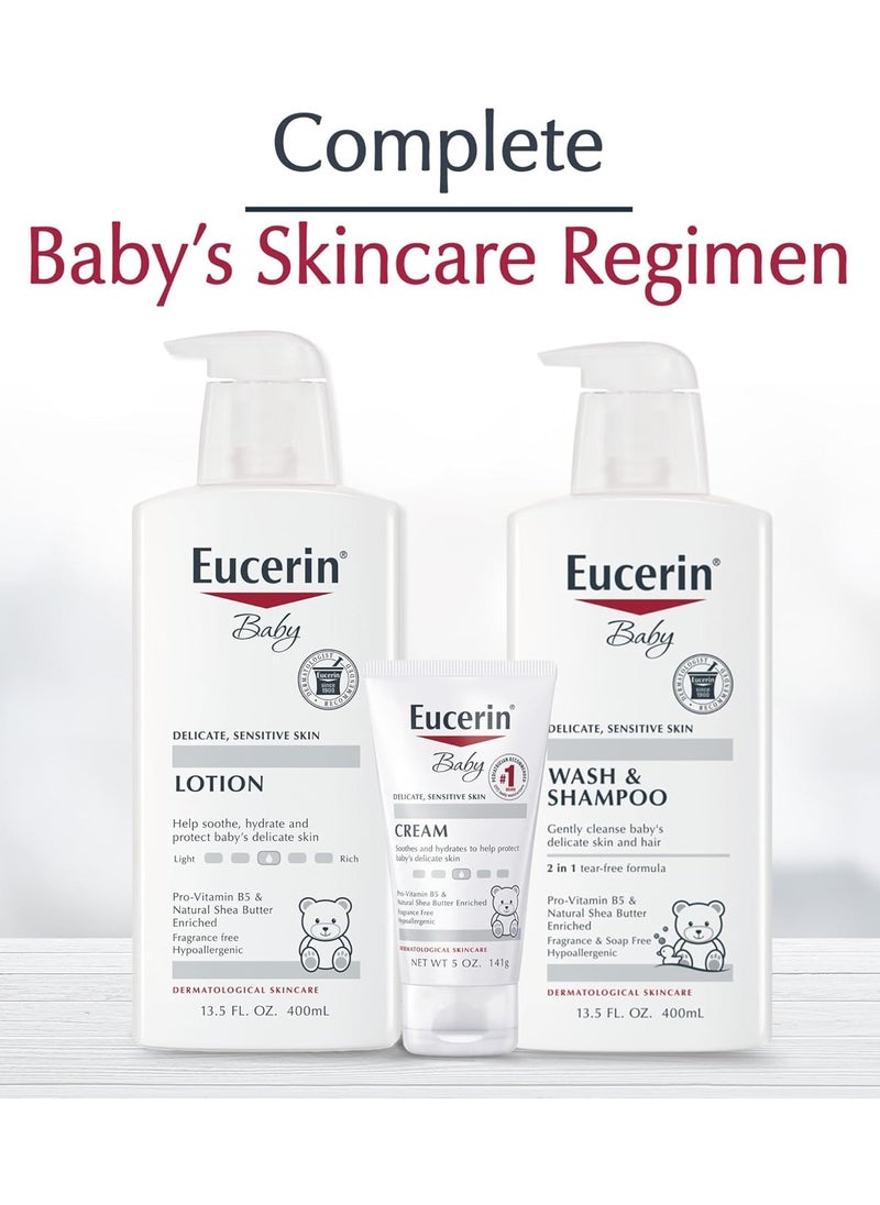Eucerin, Baby Lotion, Fragrance Free, 13.5 fl oz (400 ml)