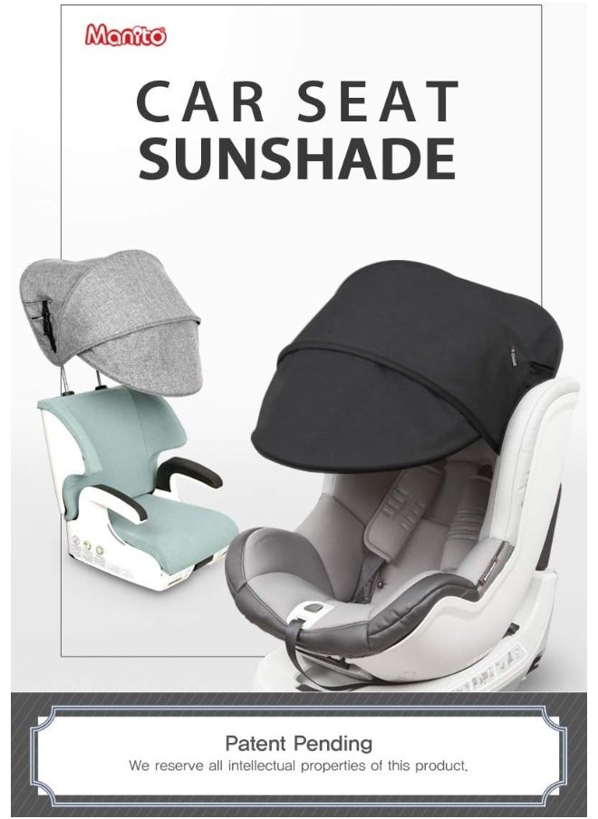 Manito Sun Shade Extender/Auxiliary Canopy for Car Seat