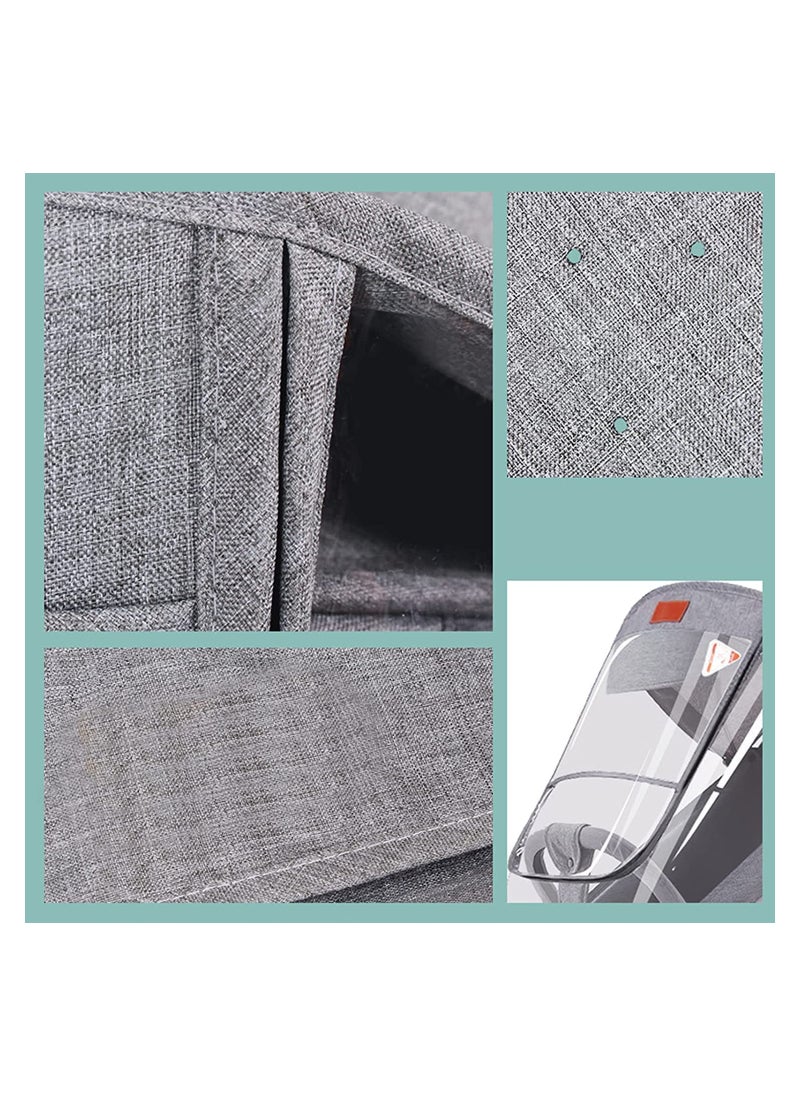 Stroller Rain Cover Universal Weather Shield for Pushchair Stroller Buggy Pram Pushchair Rain Cover with Zip Rain Cover for Pram Baby Travel Weather Shield Fit Most Strollers