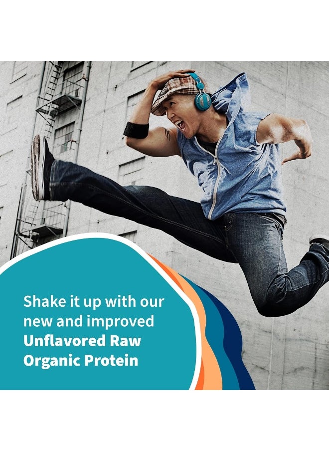 Raw Organic Protein Powder Unflavored No Stevia 19.75oz (560g)