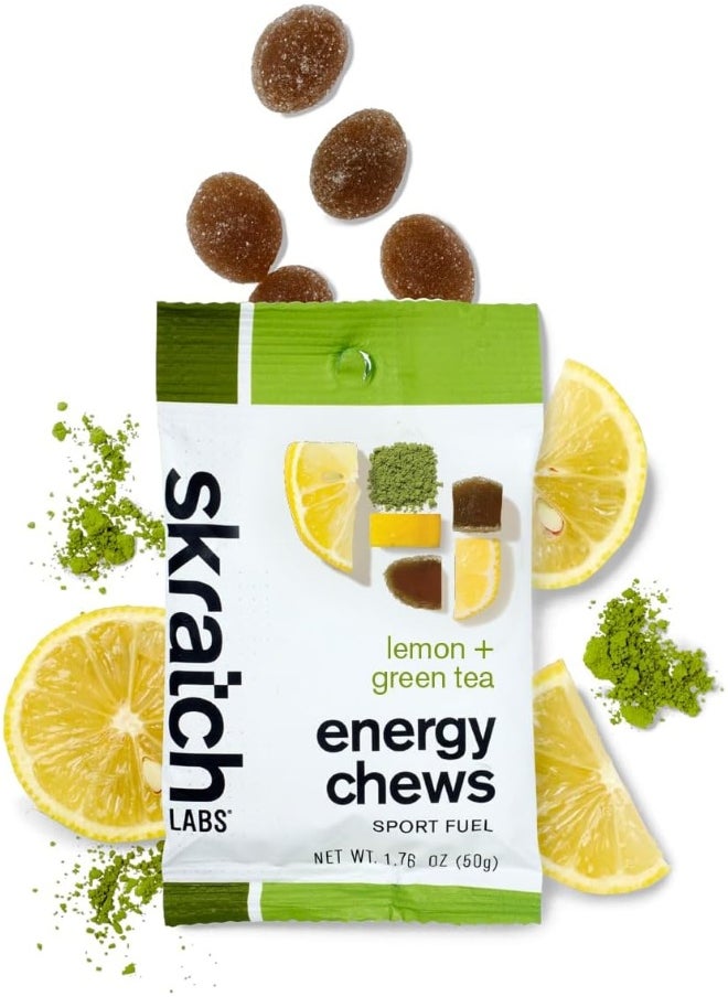 Sport Energy Chews: Matcha Green Tea and Lemon, Box of 10