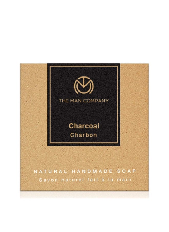 The Man Company Charcoal Gift Set | Charcoal Soap, Face Wash, Face Scrub | Deep Cleansing, Detox Skin, Anti Acne, Blackhead & Dirt Removal - Pack of 3