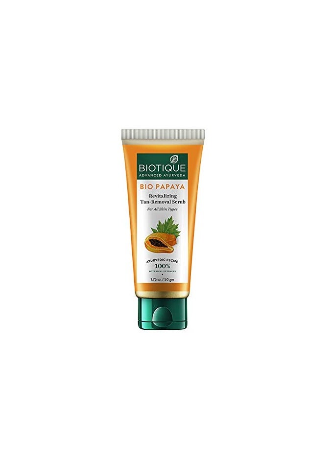 Biotique Bio Neem Purifying Face Wash 200 ml And Biotique Bio Papaya Revitalizing Tan Removal Scrub 50g