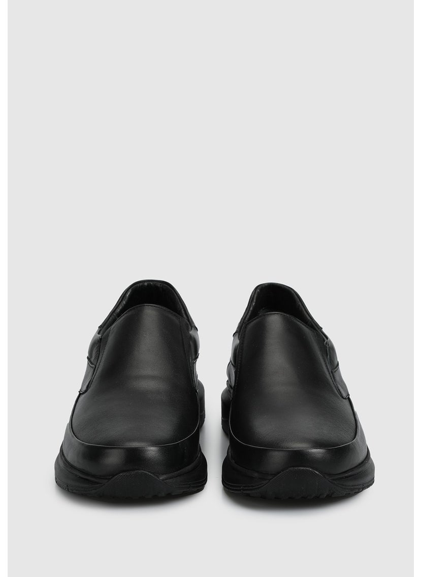 Black Leather Men's Shoes