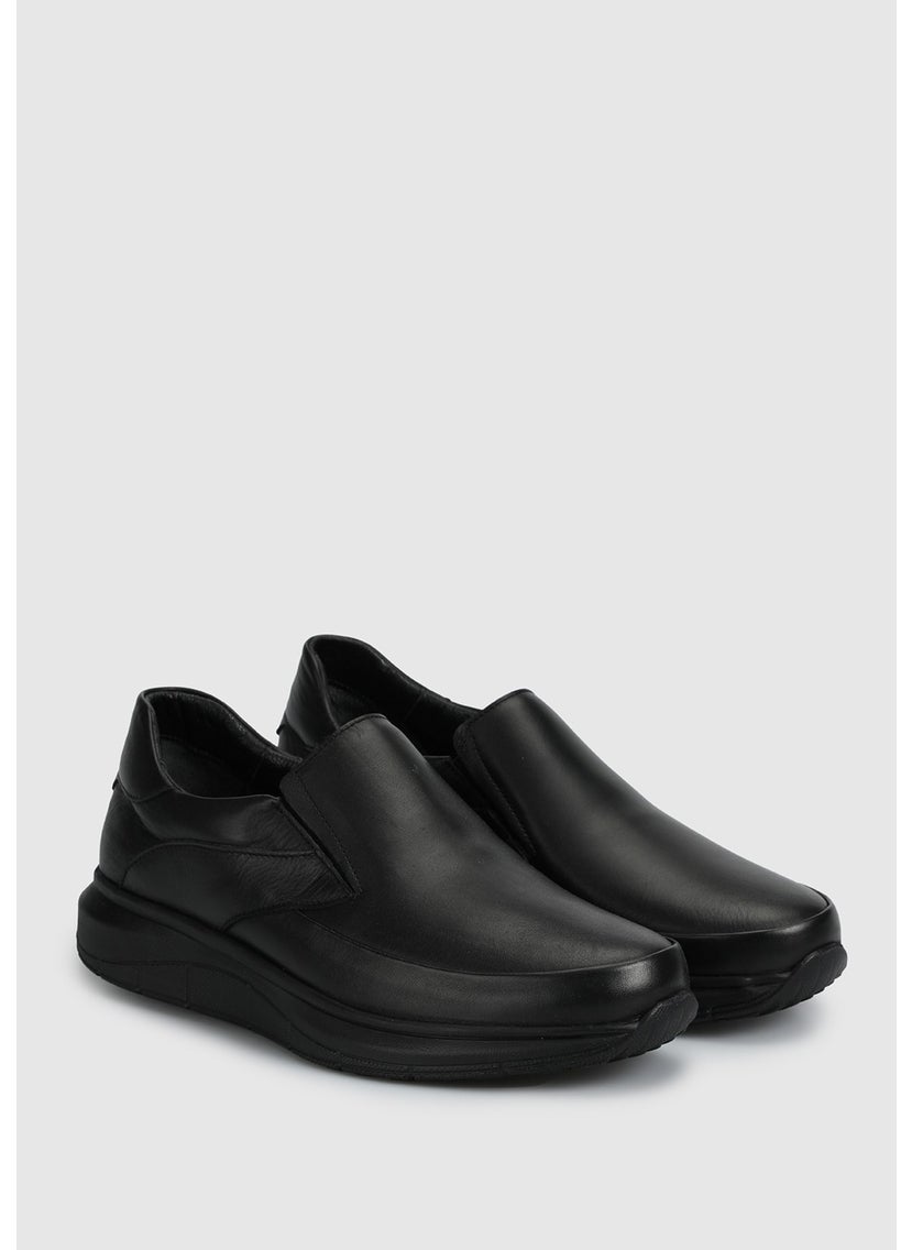 Black Leather Men's Shoes