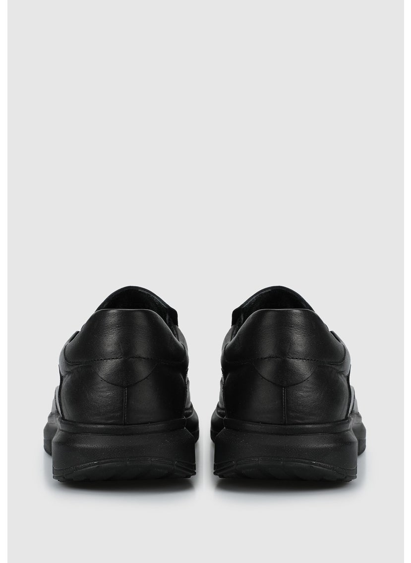 Black Leather Men's Shoes