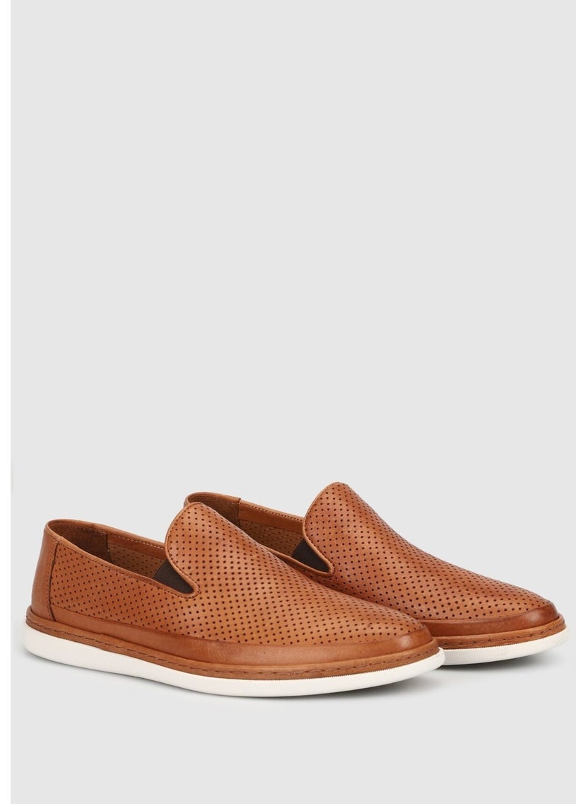 Tan Leather Men's Shoes