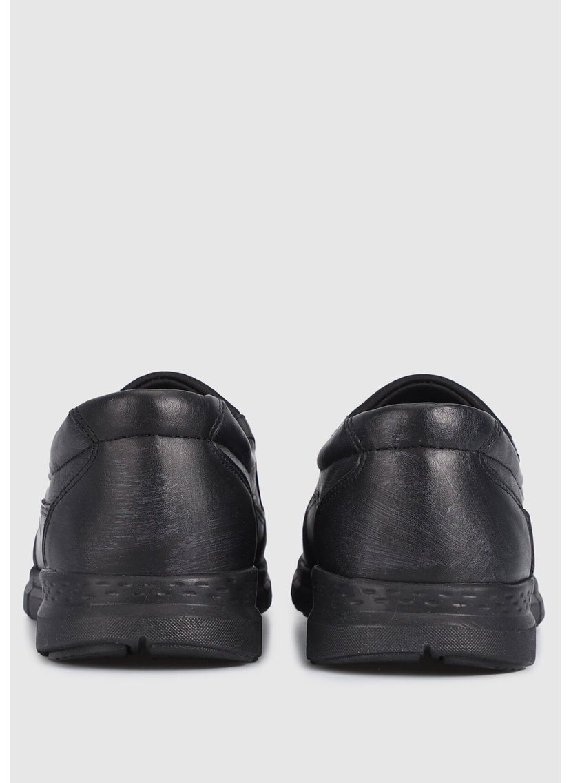 Black Leather Women's Shoes