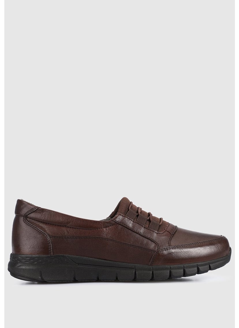 Brown Leather Women's Shoes