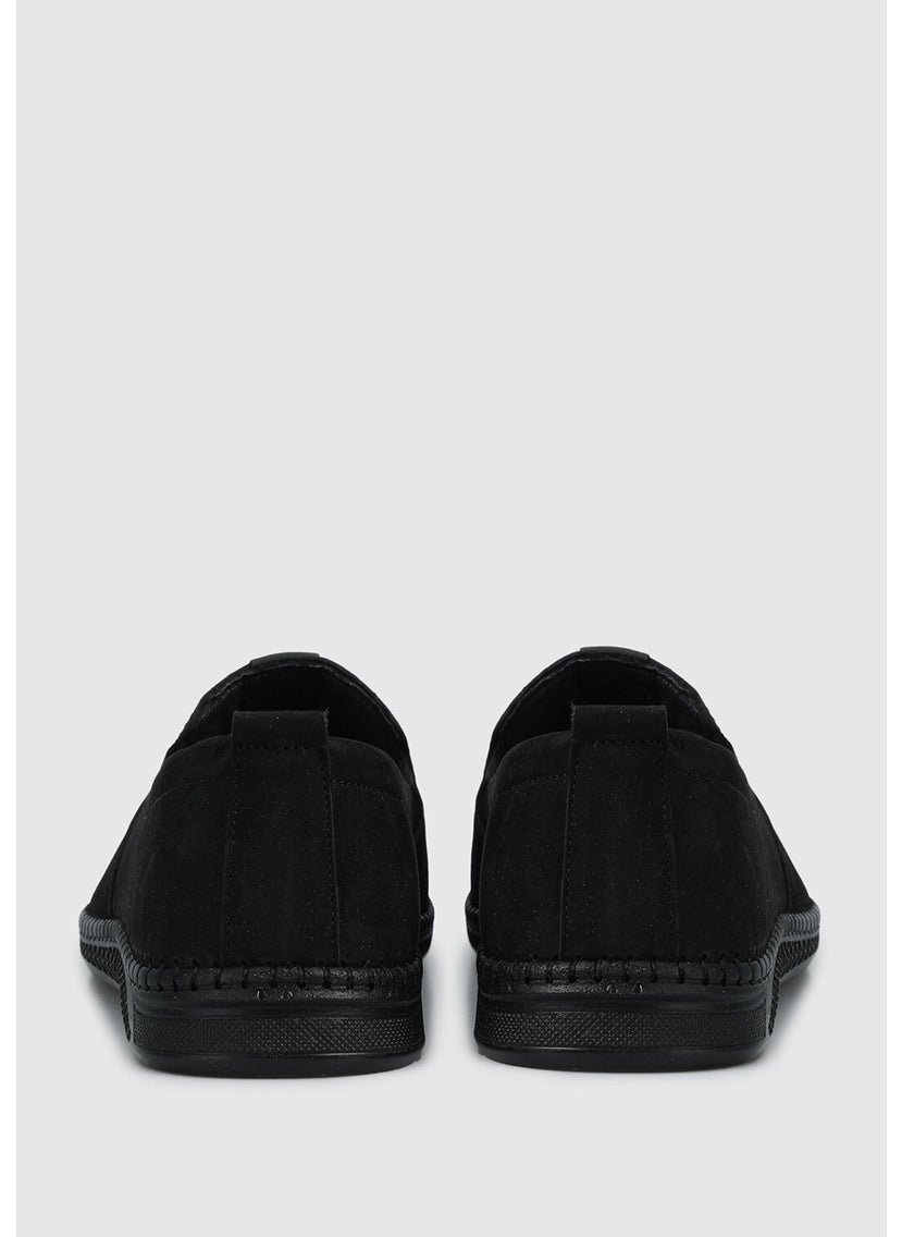 Black Leather Men's Shoes