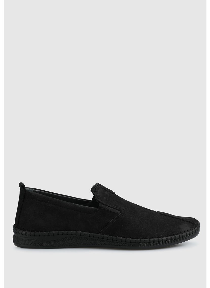 Black Leather Men's Shoes