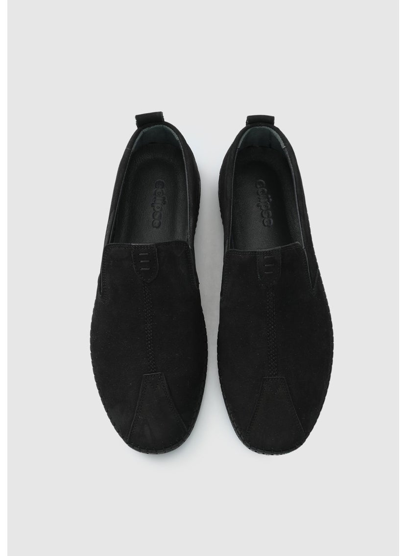 Black Leather Men's Shoes