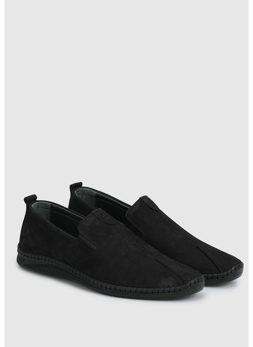 Black Leather Men's Shoes