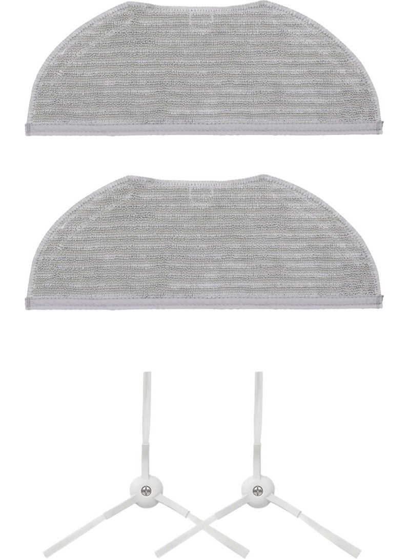 Xiaomi Essential Mjstg1 Compatible Spare Mop and Side Brush - 4 Pieces