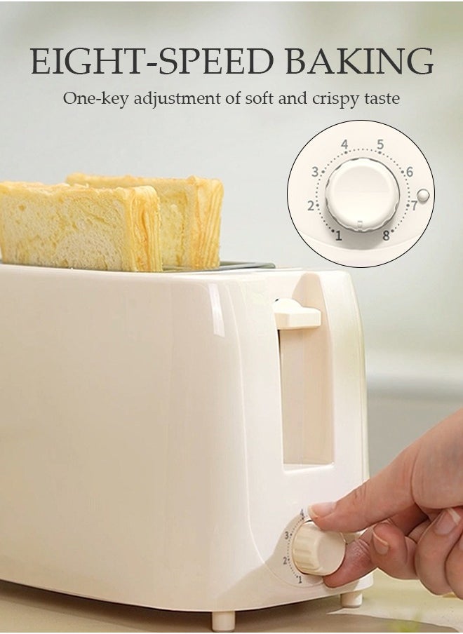 Two-Slice Stainless Steel Pop-Up Toaster, Extra-Wide Slots, With Cancel Feature, Eight Variable Heat Settings, Removable Pull-Out Crumb Tray, Bread, Breakfast