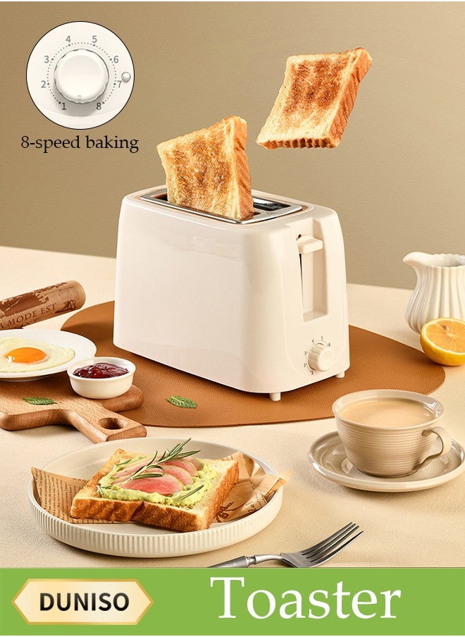 Two-Slice Stainless Steel Pop-Up Toaster, Extra-Wide Slots, With Cancel Feature, Eight Variable Heat Settings, Removable Pull-Out Crumb Tray, Bread, Breakfast