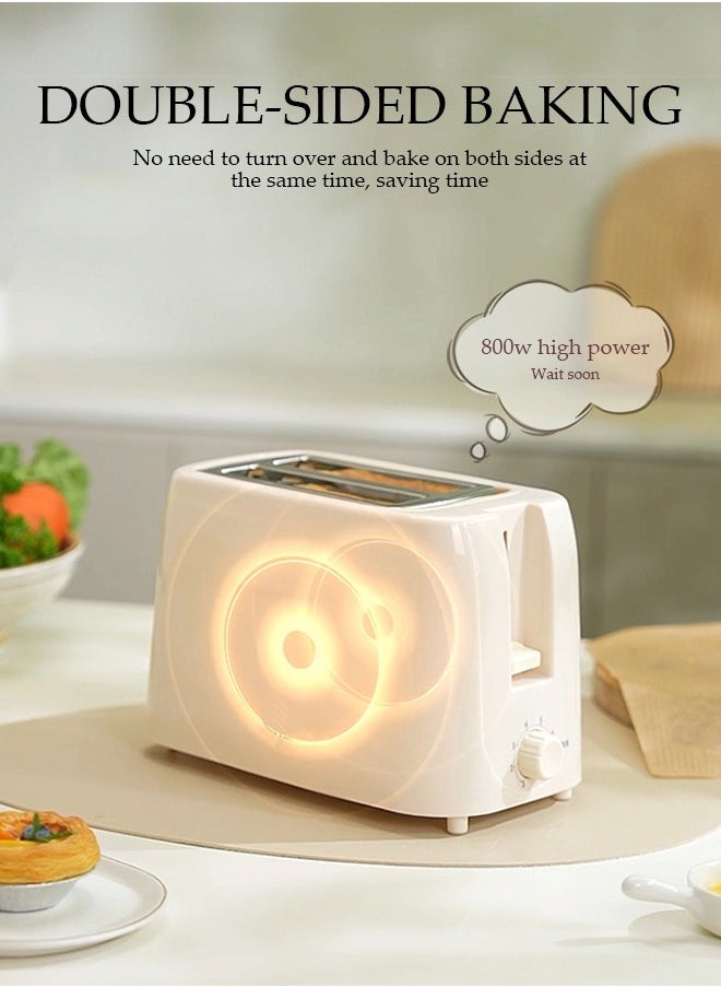 Two-Slice Stainless Steel Pop-Up Toaster, Extra-Wide Slots, With Cancel Feature, Eight Variable Heat Settings, Removable Pull-Out Crumb Tray, Bread, Breakfast