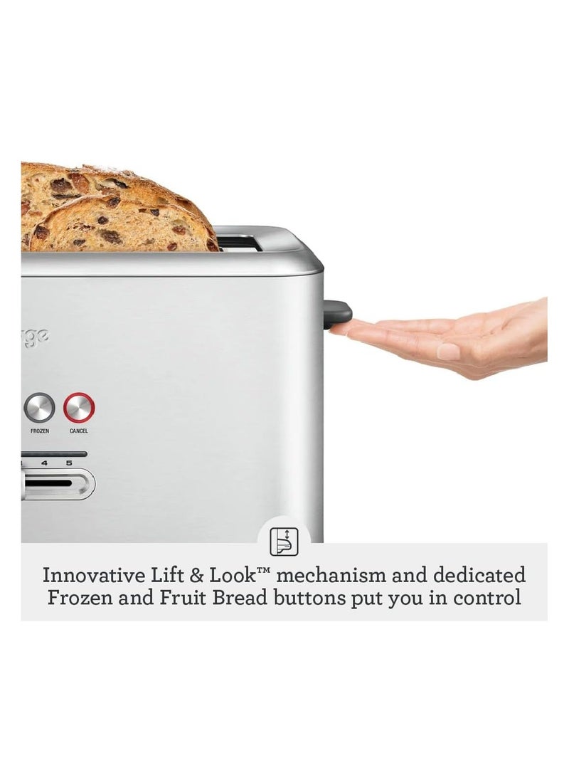 Sage - The 'A Bit More' Toaster 4 Slice, Brushed Stainless Steel - UAE Version, 2 Year Manufacturer Warranty