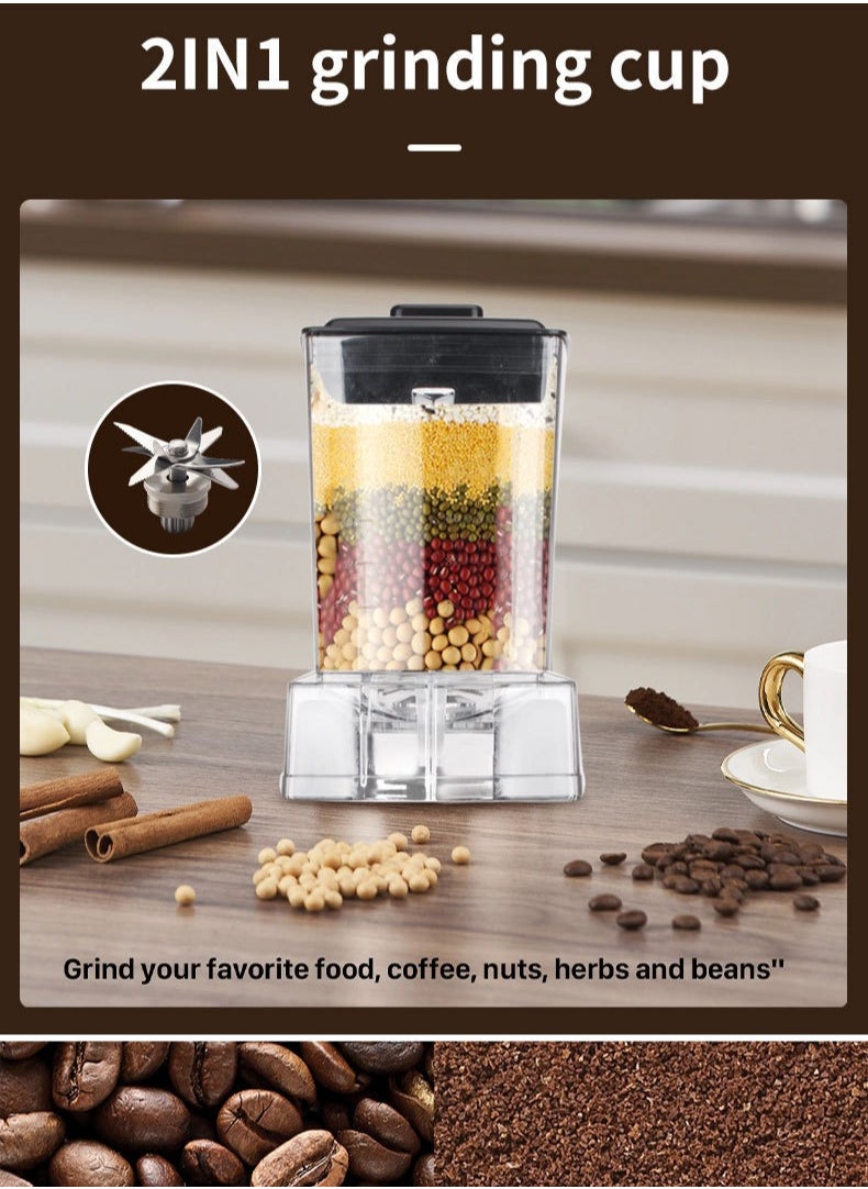 2.5L 1000W High-Speed Blender with 9-Speed Control – UK-Plug Food Mixer & Ice-Crushing Powerhouse for Home and Business