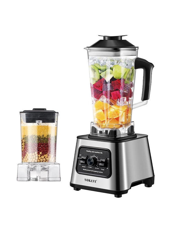 2.5L 1000W High-Speed Blender with 9-Speed Control – UK-Plug Food Mixer & Ice-Crushing Powerhouse for Home and Business