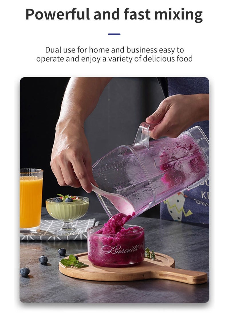 2.5L 1000W High-Speed Blender with 9-Speed Control – UK-Plug Food Mixer & Ice-Crushing Powerhouse for Home and Business