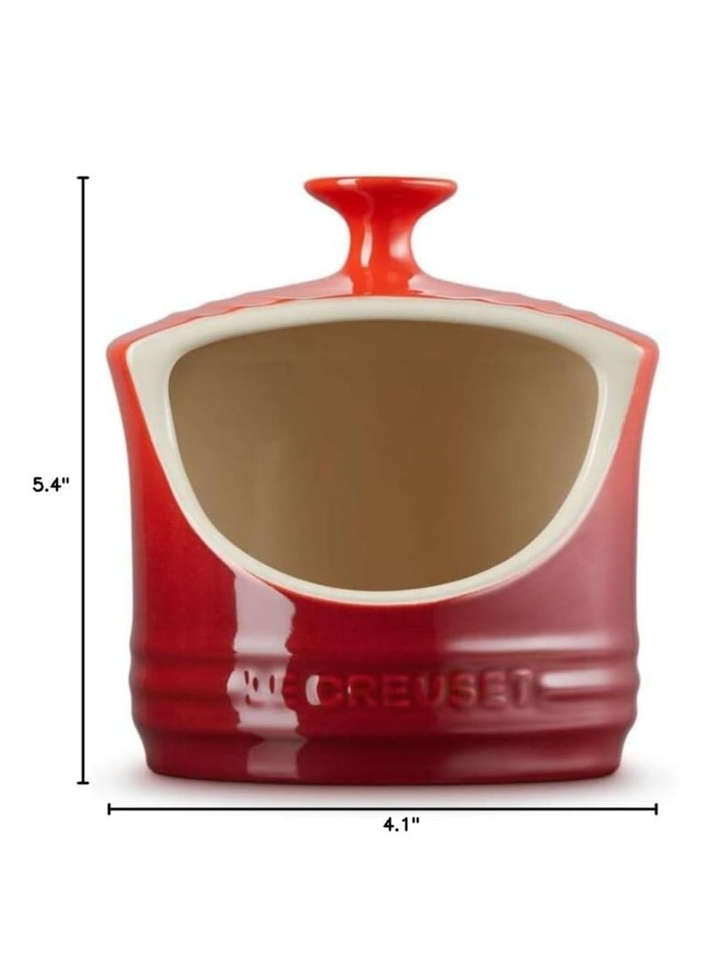 Le Creuset Stoneware Salt Crock, 10 oz., Cerise