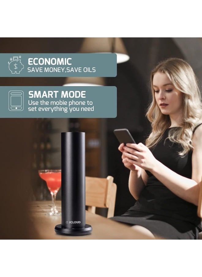 Jcloud Smart Scent Air Machine with Nebulizing Diffusion System for Home, Bluetooth Waterless Essential Oil Diffuser for Oils, Cold Air Technology Aromatherapy Diffuser for Large Room, Office, Black