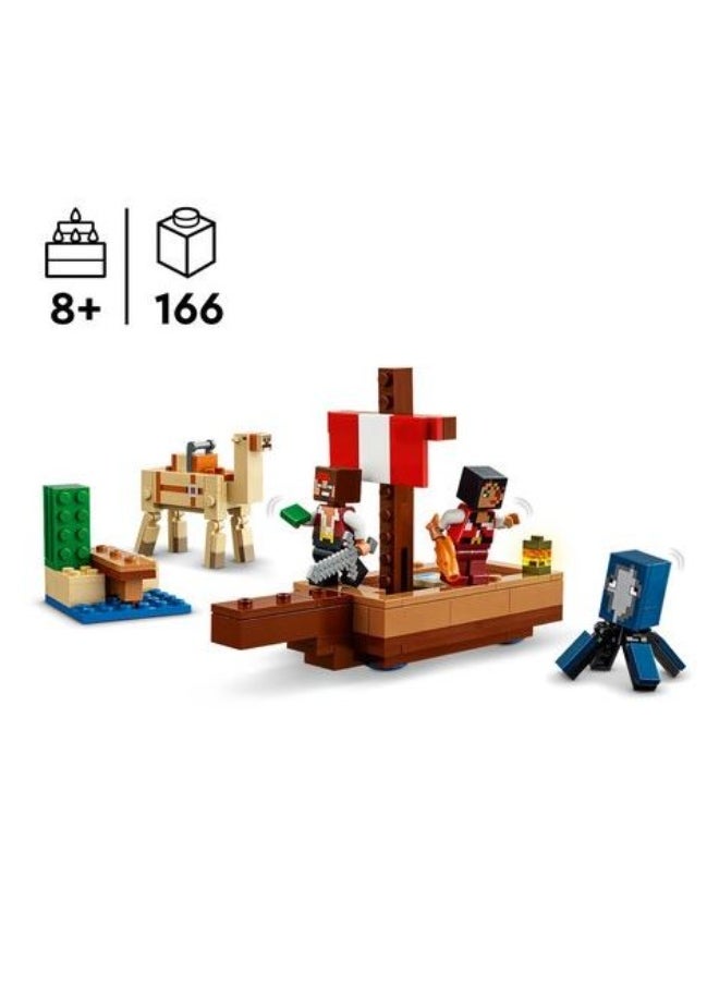 LEGO Minecraft The Pirate Ship Voyage Building Toy Set 21259